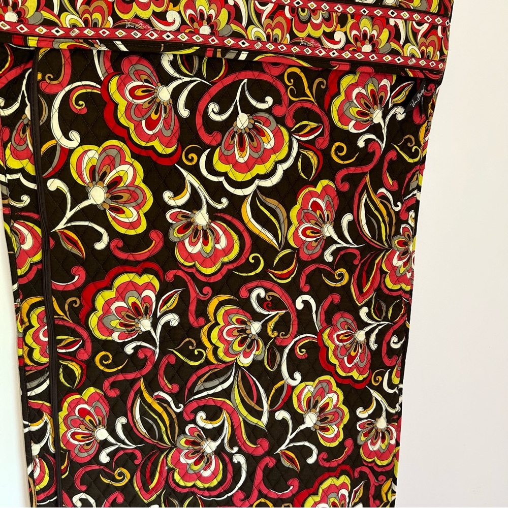 VERA BRADLEY Hanging Garment Bag - PUCCINI - Brown Pink Yellow Floral - Picture 4 of 16